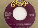 Sweet Soul 45 THE CONTOURS That Day When She Needed Me/Can You Jerk Like Me