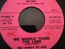 THE LOVERS OF GOD FUNK GOSPEL SOUL 45 