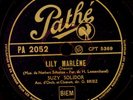SUZY SOLIDOR Lily Marlène -Klassiker in Französisch- 78rpm Schellackplatte S6891