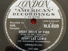 Jerry Lee Lewis 78 London HLS 8529 Great Balls Of Fire, Mean Woman Blues NM