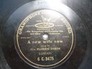 Miss Florrie Forde A New Wife Now GC 3475 Gramophone V+ Rare