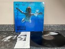 LP VINYL NIRVANA NEVERMIND EUROPE 1ST PRESS 1991 MISPRINT INNER EX/EX SUPERB