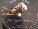Gloria Diaz Orq Aragon En Un Tris Mala Suerte RCA Victor Latin 78 RPM HEAR