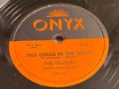 VELOURS-ONYX 515-THIS COULD BE THE NIGHT/HANDS ACROSS THE TABLE=NY DOO-WOP 78 EX