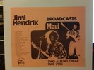 Jimi Hendrix Broadcast / Maui 2XLP Vinyl US 1975 EX