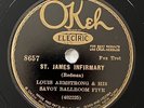 Louis Armstrong Okeh 8657 St. James Infirmary Pretty Mama 78 RPM Jazz Record E