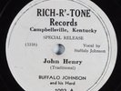 Country 78 BUFFALO JOHNSON John Henry RICH-R'-TONE 1023 V+ HEAR 1393