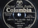 Blues 78 BESSIE SMITH Empty Bed Blues COLUMBIA 14312-D V+ HEAR 1301