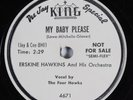 Jump Blues 78 ERSKINE HAWKINS My Baby Please KING 4671 E wlp HEAR 1432