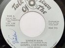 Deep Black Gospel 45 - GOSPEL CHERUBINS - Sinner Man - TALK OF THE TOWN