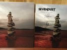 SEVENDUST BLOOD & STONE RED BLACK SILVER MARBLE  VINYL LP + SIGNED FLAT BLOW OUT