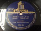Violin 78 rpm. Spanish violinista JUAN ALOS plays Aires gitanos by SARASATE