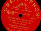 KRAMER UND SEINE SOLISTEN Quando canto penso a te   Schellackplatte 78rpm S7090