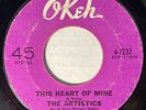 The Artistics This Heart Of Mine, I'll Come Running Okeh Promo 1965 Soul