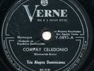 TRIO ALEGRES DOMINICANOS Compay Celedonio  LATIN 78 RPM Merengue Verne Mono HEAR