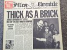 JETHRO TULL - THICK AS A BRICK 1972 USA VINYL LP 12 PAGE NEWSPAPER COVER
