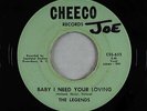 Northern Soul Garage 45 - Legends - Baby I Need Your Loving - Cheeco VG+ obscure