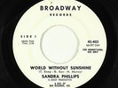 Northern Soul 45 - Sandra Phillips - World Without Sunshine - Broadway
