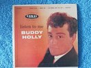 BUDDY HOLLY-LISTEN TO ME-CORAL EP EC 81169-1st PRESS 1958-VINYL VG+, PS COVER VG