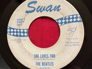RARE BLUE SWAN THE BEATLES SHE LOVES YOU