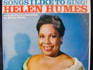 HELEN HUMES: Songs I Like To Sing  Great Vocal Jazz Album CONTEMPORARY #S 7582