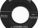 ELVIS PRESLEY Heartbreak Hotel on RCA rock EP 45 no dog RARE