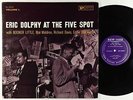 Eric Dolphy - At The Five Spot, Vol. 1 LP - New Jazz - NJLP 8260 Mono DG RVG