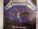 Metallica Ride The Lightning LP Vinyl  1984 Elektra 60396-1 Metal