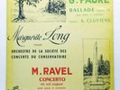 MARGUERITE LONG, CLUYTENS - FAURE & RAVEL piano works - COLUMBIA FCX169 orig LP