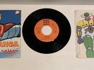 3 DISCHI VINILE 45 GIRI ASTROGANGA-JEEG ROBOT-UFO ROBOT(NO COVER)