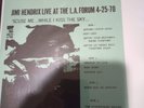 JIMI HENDRIX   L.A. FORUM 1970   COLOR VINYL EDITION  NM/NM W/2 INSERT