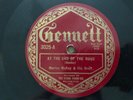 Vintage GENNETT Record 78 rpm 3025 AT THE ROAD OF ROAD / TEA FOR TWO