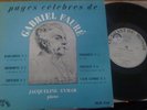 JACQUELINE EYMAR plays FAURE    / LE CHANT DU MONDE