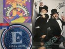 Tenacious D Signed Metal Hammer And Elton John Signed Diamonds Vinyl