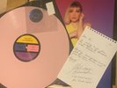 HOLIDAY SIDEWINDER Forever or Whatever PINK Vinyl LP Handwritten Note / Sticker