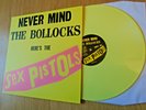 THE SEX PISTOLS Never Mind The Bo**ocks vinyl LP yellow vinyl near mint