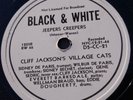 Cliff Jackson 78rpm Single 12-inch Black & White Records #46 Jeepers Creepers