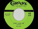 Blues R&B 45 - John Greer - Lucky, Lucky, Me - Groove - VG+
