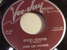 JOHN LEE HOOKER-VEE JAY 349-SOLID SENDER/NO SHOES=GTR BLUES 45 1960 MAROON LB M-