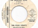 FOUR SONICS Greatest Love/Easier Said Than Done sweet soul northern soul HEAR