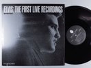ELVIS PRESLEY The First Live Recordings MUSIC WORKS LP VG+/VG++ t