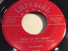 SPIDERS-IMPERIAL 5354-BELLS IN MY HEART/FOR A THRILL-NOLA DOO-WOP BALLADS R&B 45