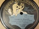 78 rpm Tosca  Puccini. Enrico Caruso  - Opera Disc Company A8346 rare nr