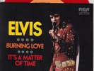ELVIS PRESLEY Burning love/It's a matter of time PICTURE SLEEVE NEW 45 RED VINYL