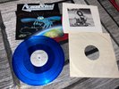 AGENT STEEL Mad Locust Rising BLUE COLORED VINYL 1st Pressing ORIG 1986 EP