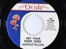 Crossover Soul 45 - Sebastian Williams - Get Your Point Over - Ovide - VG++