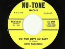 Northern/Sweet Soul 45 - Gene Anderson - Do You Love Me Baby - Nu-Tone