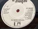 the stranglers No More Heroes Solid Centre Black & White Labels VG+ 7” Single