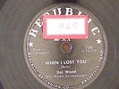 DEL WOOD WHEN I LOST YOU / IT'S A GRAND OLD FLAG  REPUBLIC RECORDS 78 RPM 126