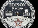 EDISON BLUES 78: ELLEN COLEMAN ’SHE WALKED RIGHT UP...' EDISON DIAMOND DISC EE+